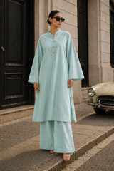 Elegant Women – Soft Power Aqua Glass 2PC Premium Cotton Set (RTW | Summer Drop 05)