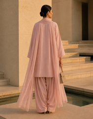 Elegant Women –Powdered Rose 2PC Premium Cotton Set (RTW | Summer Drop 06)