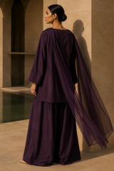Elegant Women –Midnight Plum 2PC Premium Cotton Set (RTW | Summer Drop 06)