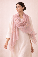 Summer Peony Floral Scarf