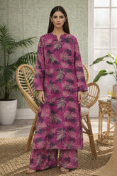 Magenta Floral Lawn Suit – Iris Bloom - Summer Edit '26