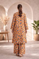 Rust Orange Floral Lawn Suit –Rang-e-Noor-Summer Edit '26