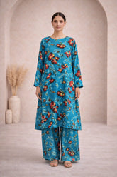 Teal Printed Lawn Suit –Rang-e-Noor-Summer Edit '26