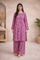 Rose Pink Printed Lawn Suit –Rang-e-Noor- Summer Edit '26