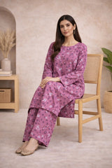 Rose Pink Printed Lawn Suit –Rang-e-Noor- Summer Edit '26