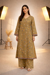 Olive Wild Petals Printed Lawn Suit – Summer Edit '26
