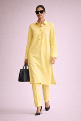 Elegant Women – Frosted Lemon 2PC Premium Cotton Set (RTW | Summer Drop 02)