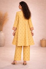 Soft Yellow Wild Petals Printed Lawn Suit – Summer Edit '26
