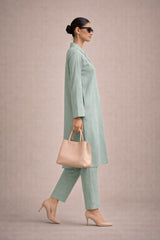 Elegant Women – Sage Mist 2PC Premium Cotton Set (RTW | Summer Drop 01)