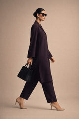 Elegant Women – Midnight Plum 2PC Premium Cotton Set (RTW | Summer Drop 01)