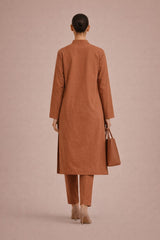 Elegant Women –Sunset Apricot 2PC Premium Cotton Set (RTW | Summer Drop 03)