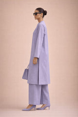 Elegant Women – Soft Lavender Premium Cotton 2PC Set-RTW | DROP-04