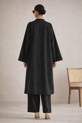 Elegant Women – Soft Power Midnight Ash Black 2PC Premium Cotton Set (RTW | Summer Drop 05)