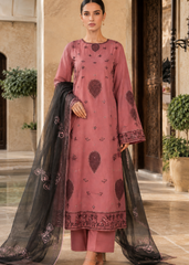 Zareen – Rosewood l RTW I 3PC-Embroidered I Drop07)