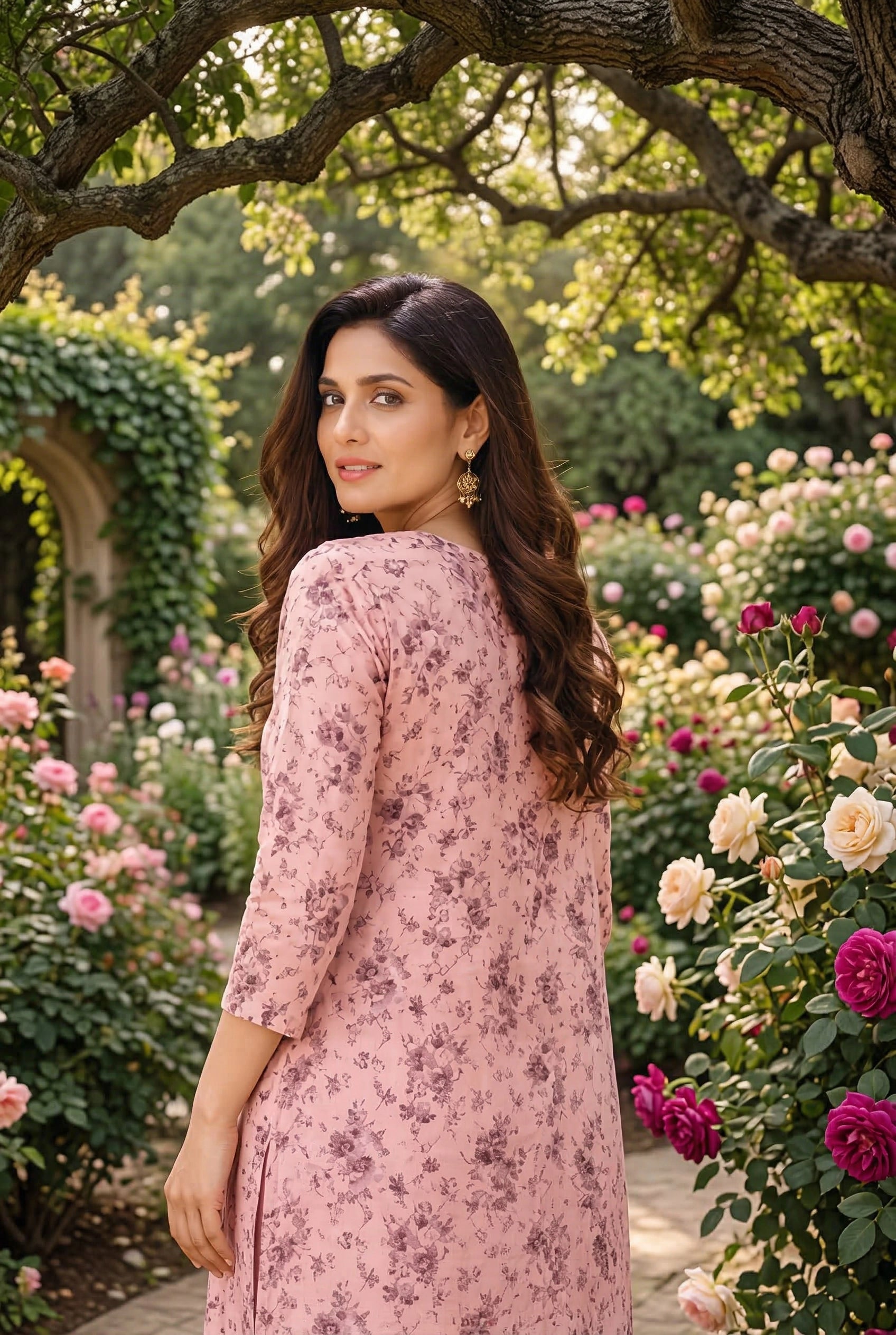 Blush Pink Lawn Suit – Iris Bloom -Summer Edit '26