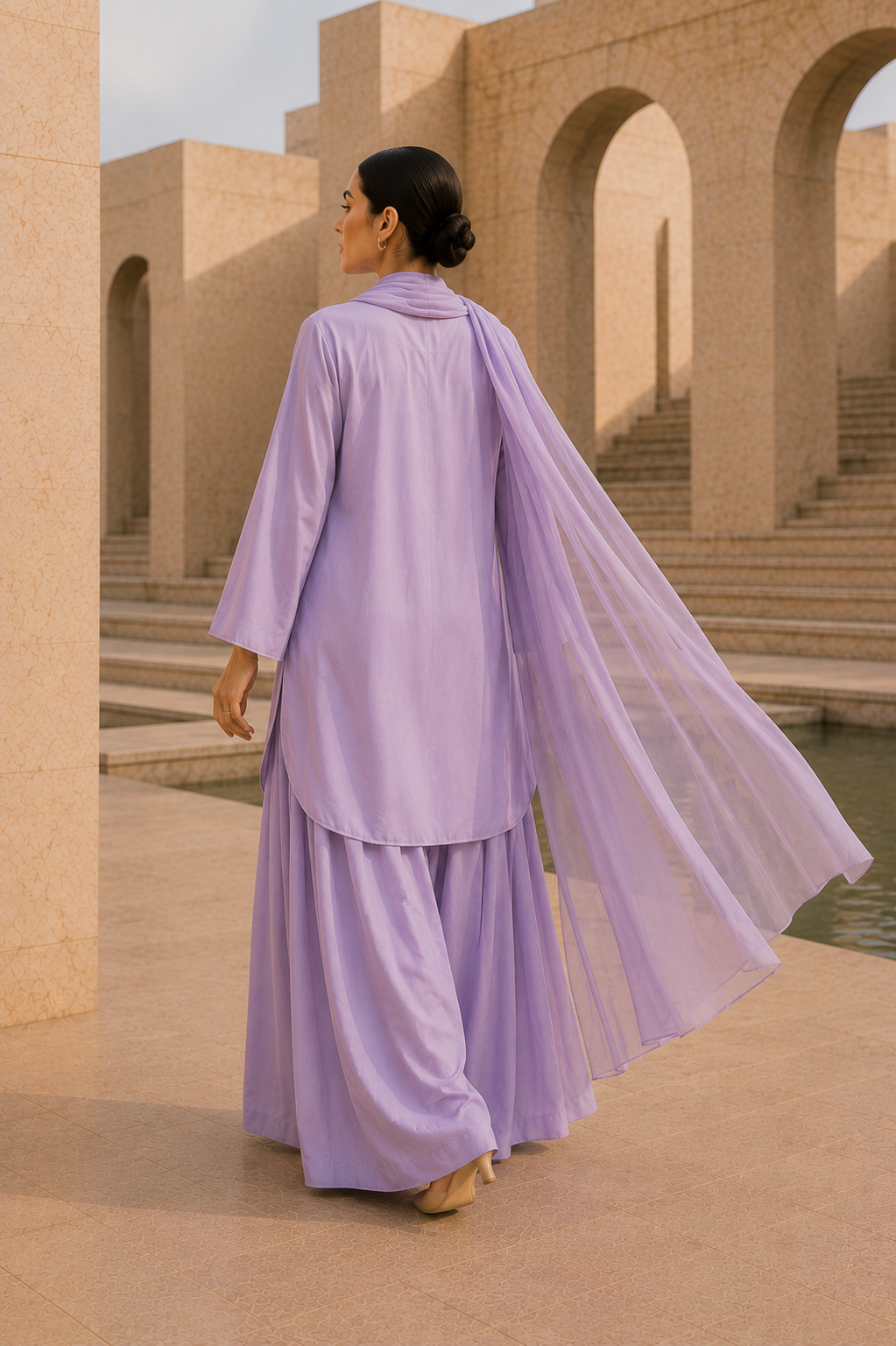 Elegant Women –Lavender Mist 2PC Premium Cotton Set (RTW | Summer Drop 06)