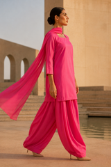 Elegant Women – Soft Bubblegum Pink 2PC Premium Cotton Set (RTW | Summer Drop 06)
