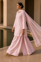 Elegant Women – Tea Rose Pink 2PC Premium Cotton Set (RTW | Summer Drop 06)