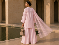 Elegant Women – Tea Rose Pink 2PC Premium Cotton Set (RTW | Summer Drop 06)