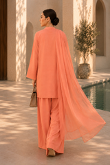Elegant Women – Sunset Apricot 2PC Premium Cotton Set (RTW | Summer Drop 06)