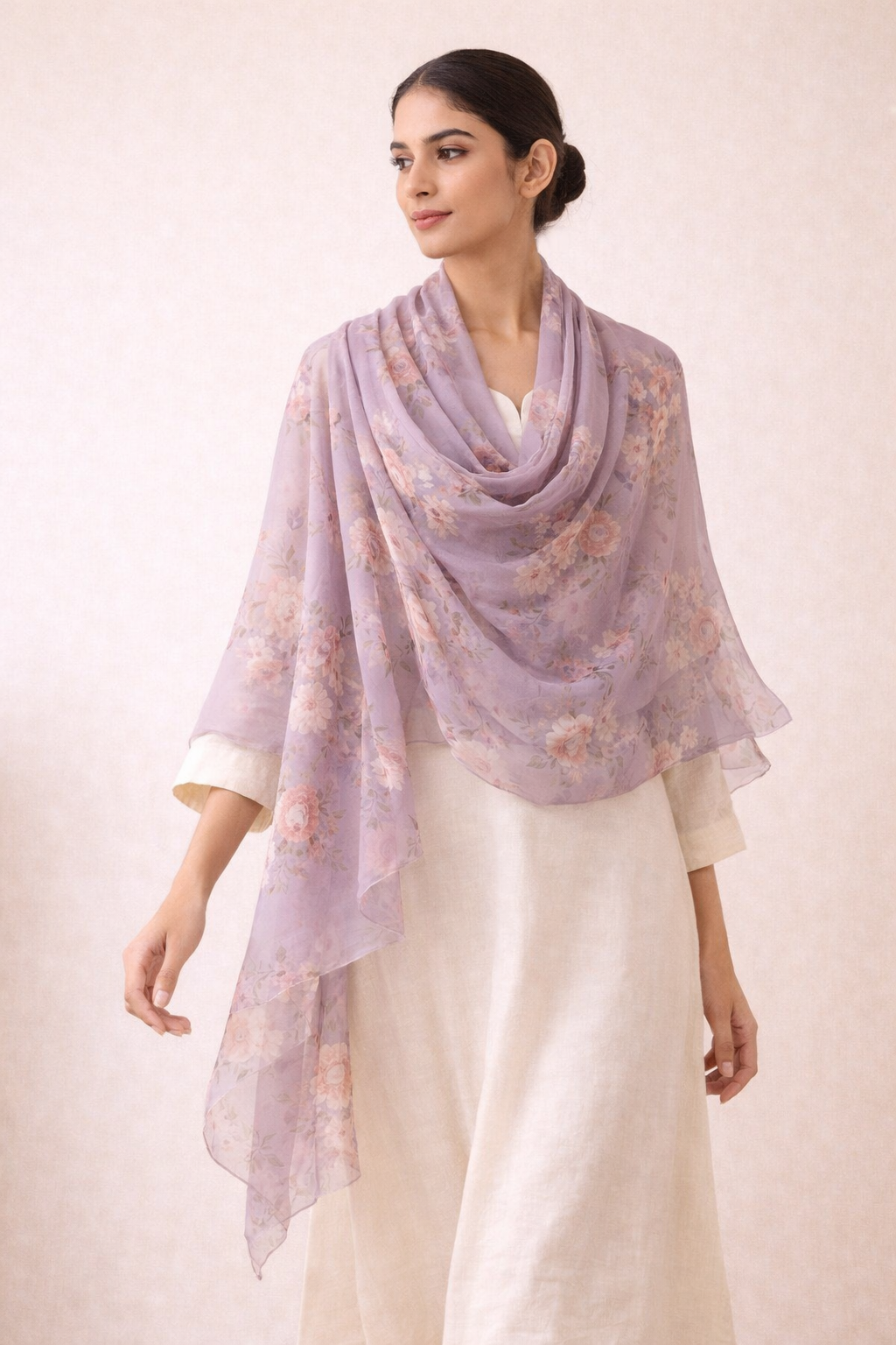 Dusty Thistle Floral Scarf