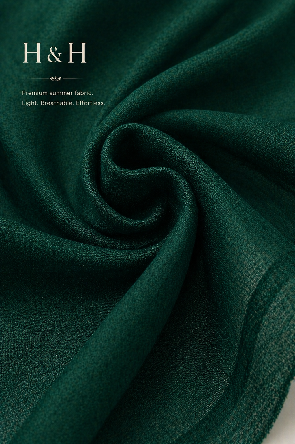 Elegant Women – Soft Power Emerald Deep Green 2PC Premium Cotton Set (RTW | Summer Drop 05)