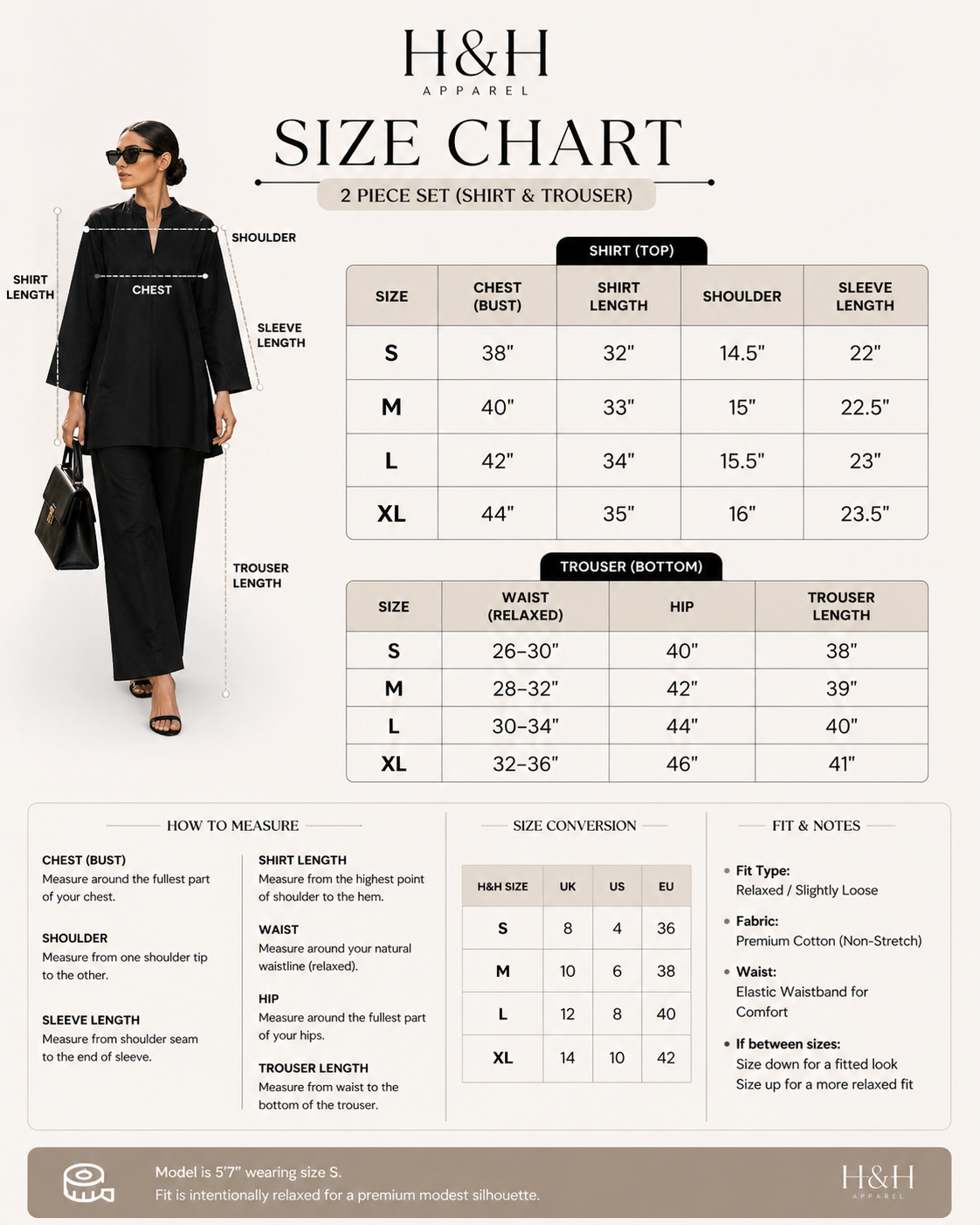 Atelier Ease – Relaxed Premium Cotton Co-Ord Set (RTW | Summer Drop 06)– Ash Black