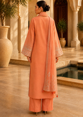 Soraya – Apricot Glow l RTW I 3PC-Embroidered I Drop07)