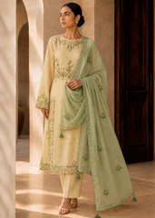 Elara – Lemon Mist l RTW I 3PC-Embroided I Drop07)
