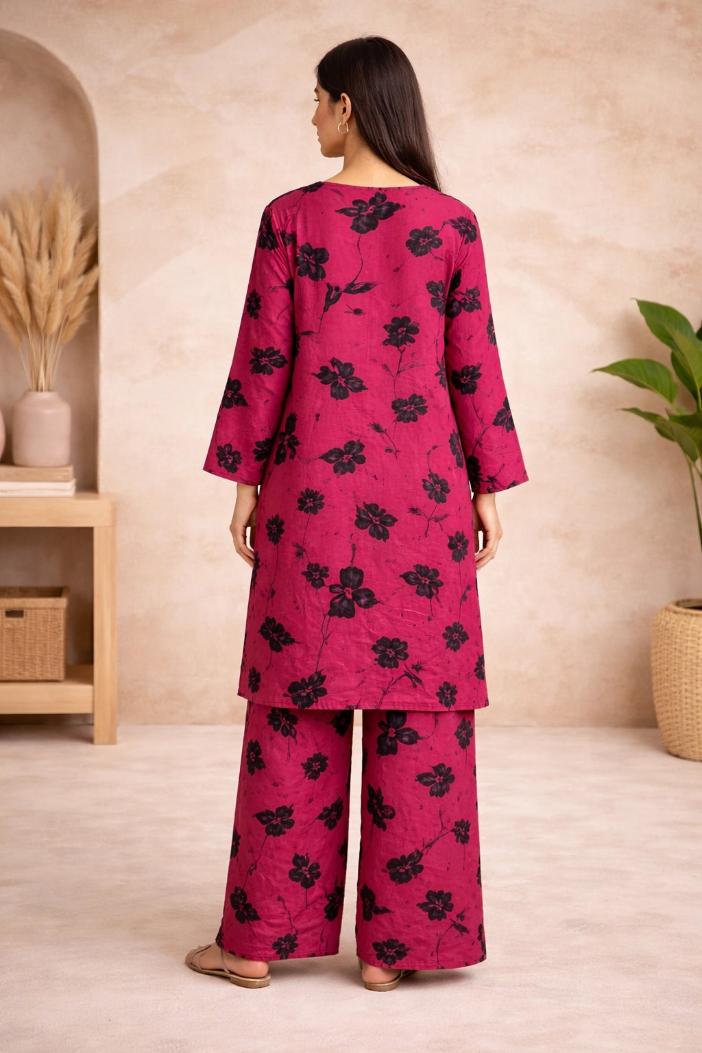 Hot Pink  Printed Lawn Suit – Rang-e-Noor- Summer Edit '26