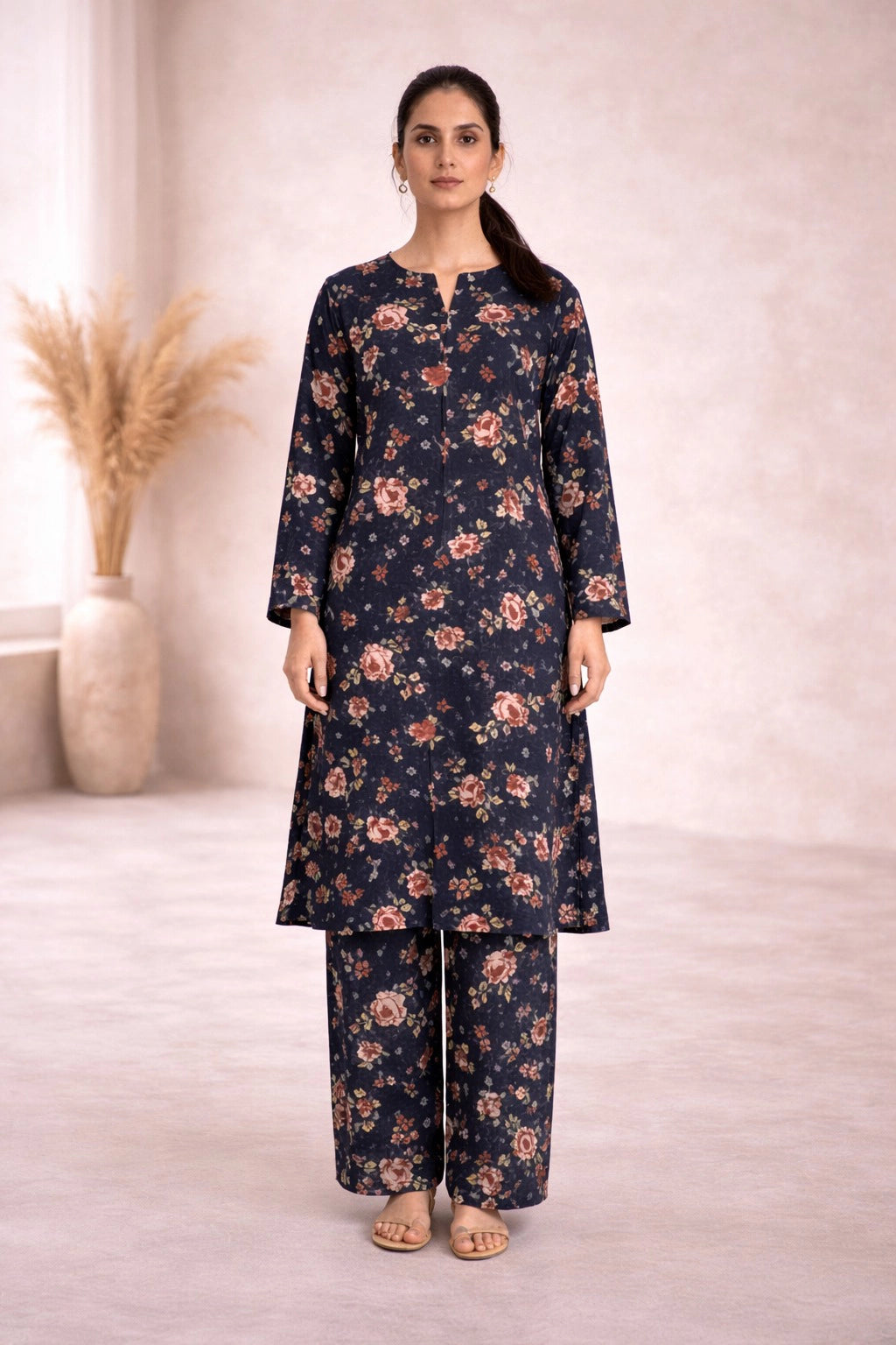 Midnight Floral Lawn Suit – Rang-e-Noor- Summer Edit '26