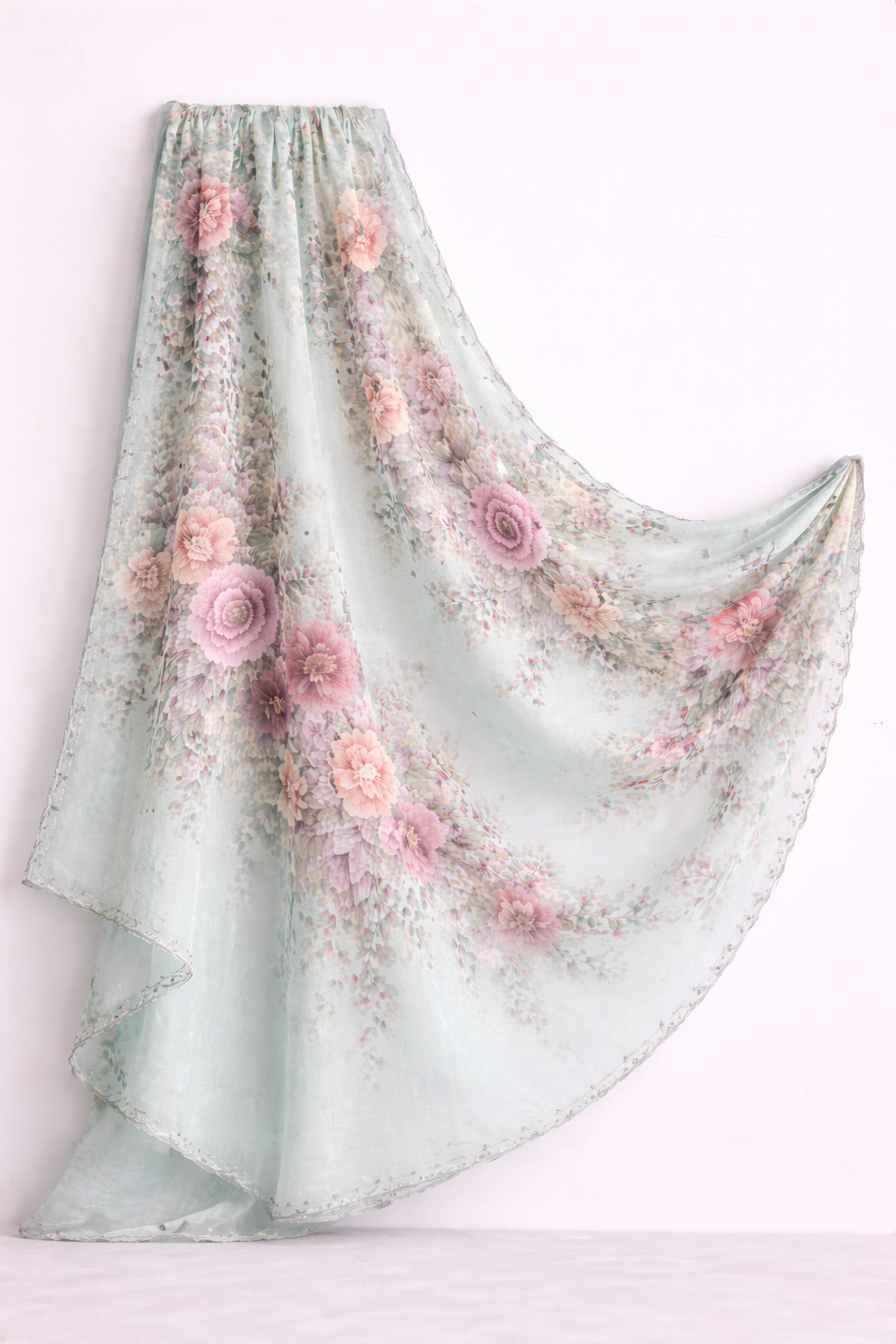 Printed Floral Duppata
