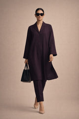 Elegant Women – Midnight Plum 2PC Premium Cotton Set (RTW | Summer Drop 01)