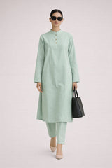 Elegant Women – Sage Mist 2PC Premium Cotton Set (RTW | Summer Drop 03)