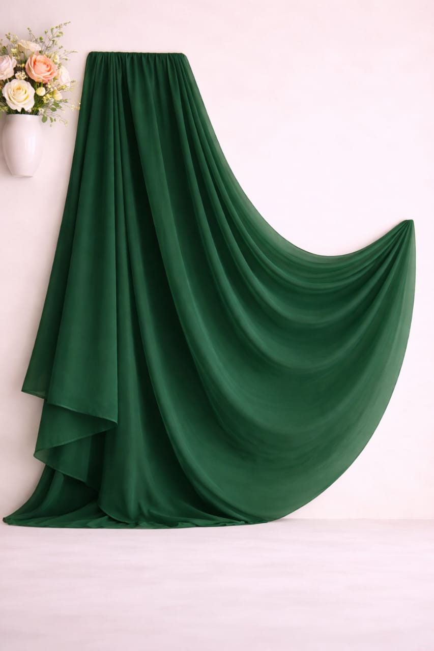 Forest Luxe Chiffon Duppatta