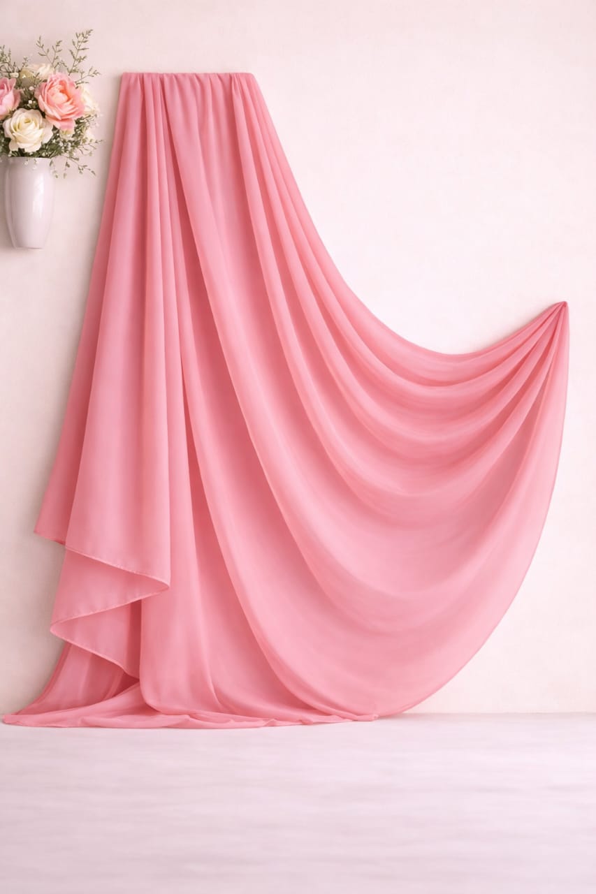 Summer Peony Chiffon Duppatta