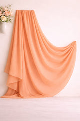 Sunset Apricot Chiffon Duppatta