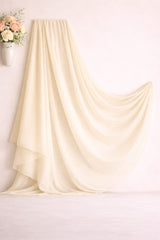 Chantilly Cream Chiffon Duppatta