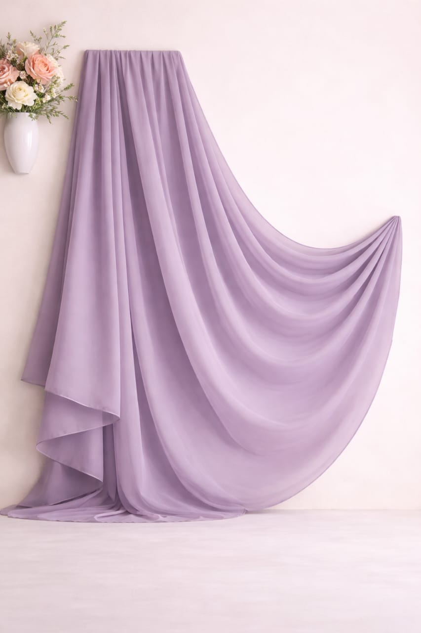 Dusty Thistle Chiffon Duppatta