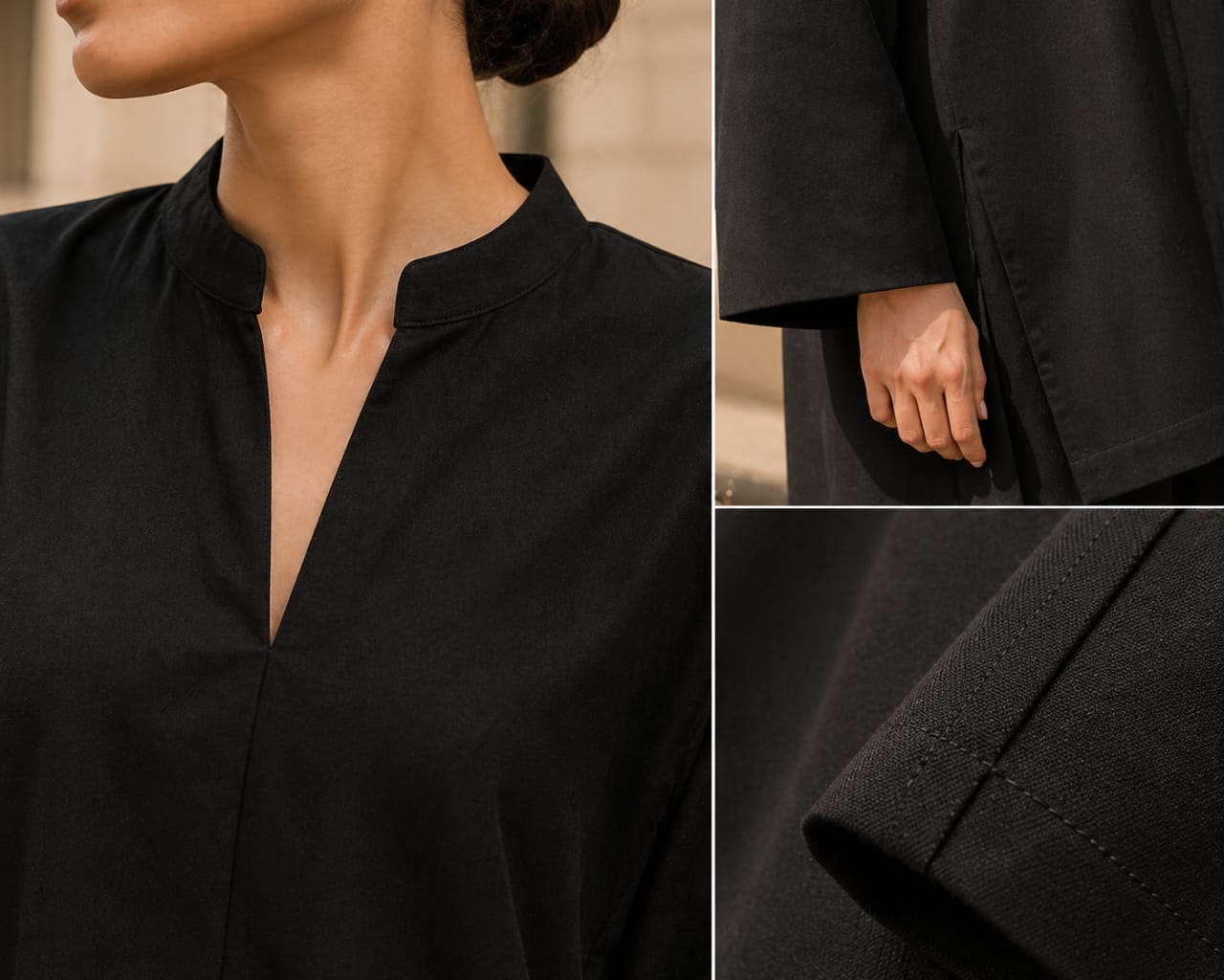 Atelier Ease – Relaxed Premium Cotton Co-Ord Set (RTW | Summer Drop 06)– Ash Black