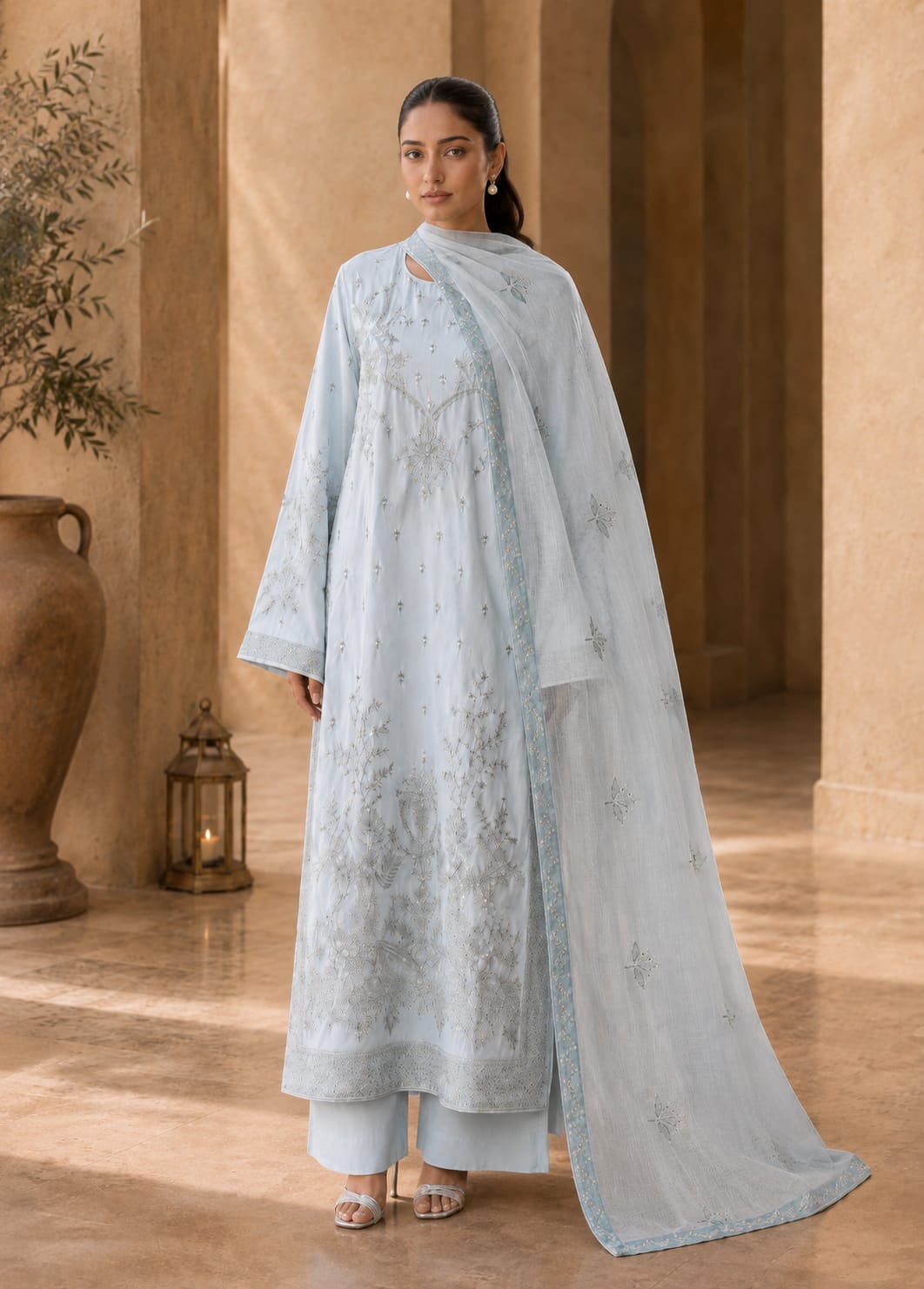Aurelia – Blue Mist l RTW I 3PC-Embroidered I Drop07)