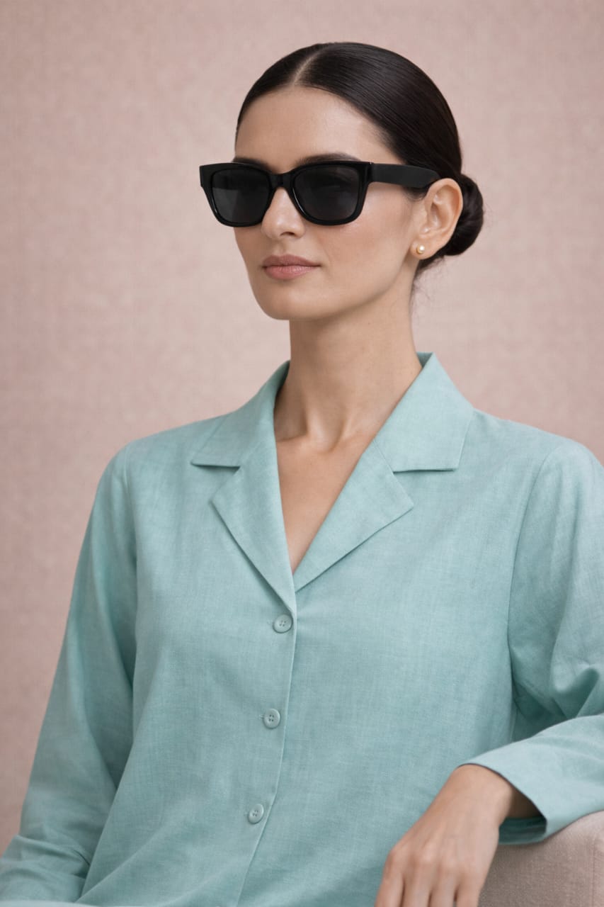 Elegant Women – Aqua Glass 2PC Premium Cotton Set (RTW | Summer Drop 01)