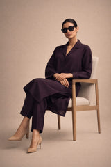 Elegant Women – Midnight Plum 2PC Premium Cotton Set (RTW | Summer Drop 01)