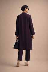 Elegant Women – Midnight Plum 2PC Premium Cotton Set (RTW | Summer Drop 01)