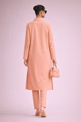 Elegant Women – Peach Nectar 2PC Premium Cotton Set (RTW | Summer Drop 02)