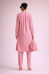 Elegant Women – Summer Peony Pink 2PC Premium Cotton Set (RTW | Summer Drop 02)