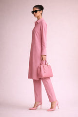 Elegant Women – Summer Peony Pink 2PC Premium Cotton Set (RTW | Summer Drop 02)
