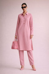 Elegant Women – Summer Peony Pink 2PC Premium Cotton Set (RTW | Summer Drop 02)