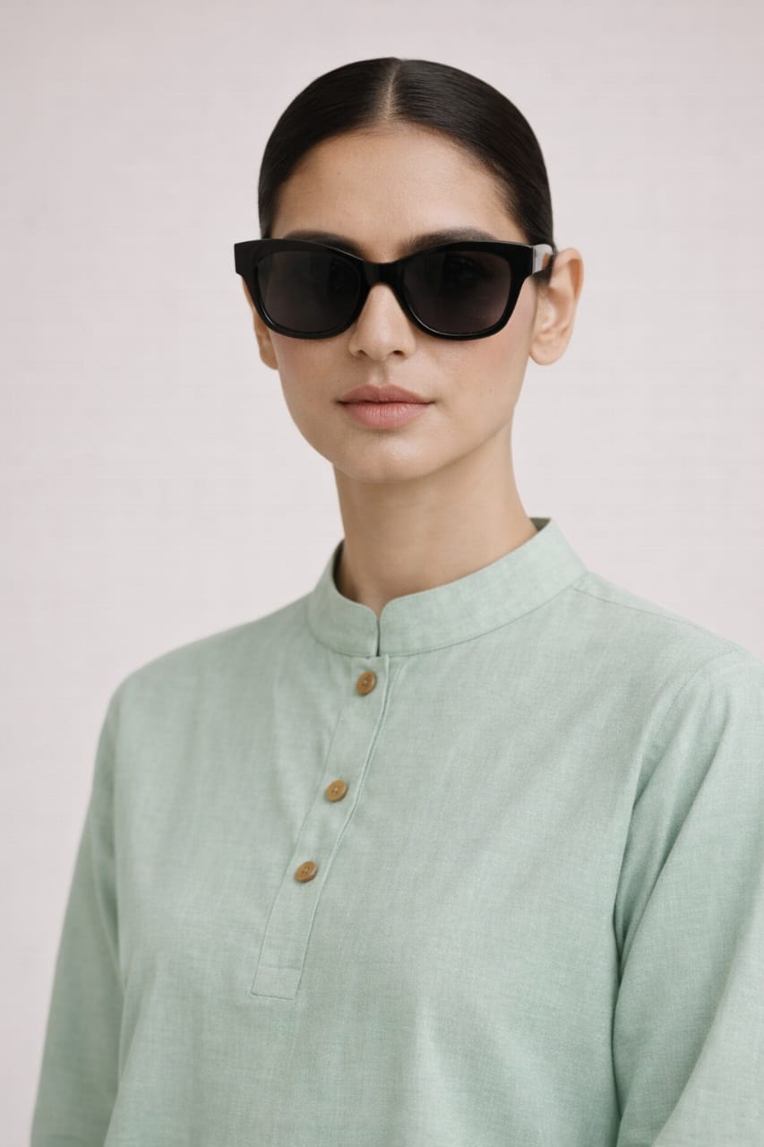 Elegant Women – Sage Mist 2PC Premium Cotton Set (RTW | Summer Drop 03)