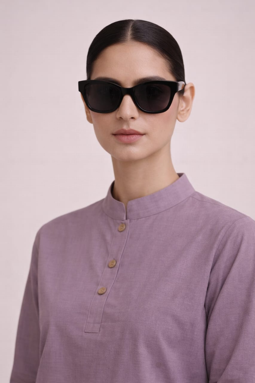Elegant Women –Mauve Dust 2PC Premium Cotton Set (RTW | Summer Drop 03)